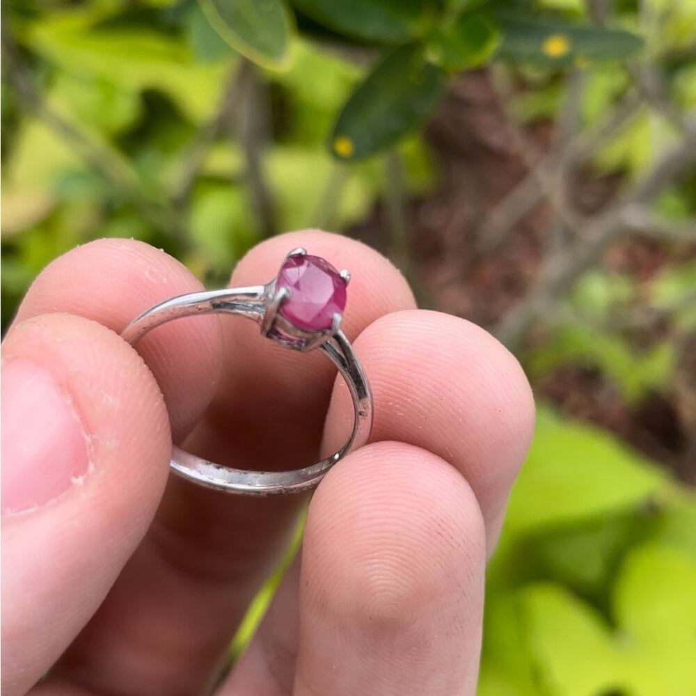 Ruby 925 Sterling Silver Ring
